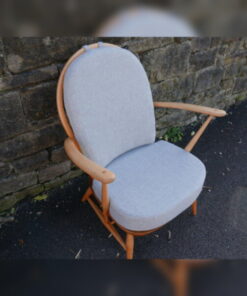 Ercol 305 Seat & Back Cushions Light Grey Stitch
