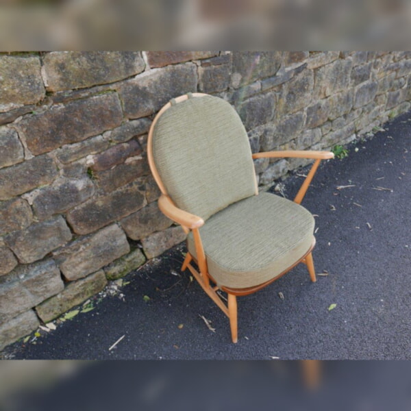 Ercol 305 Seat & Back Cushions Light Olive Twist