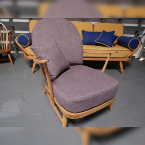 Ercol 203 Seat and Back Cushion in Dark Heather Tweed