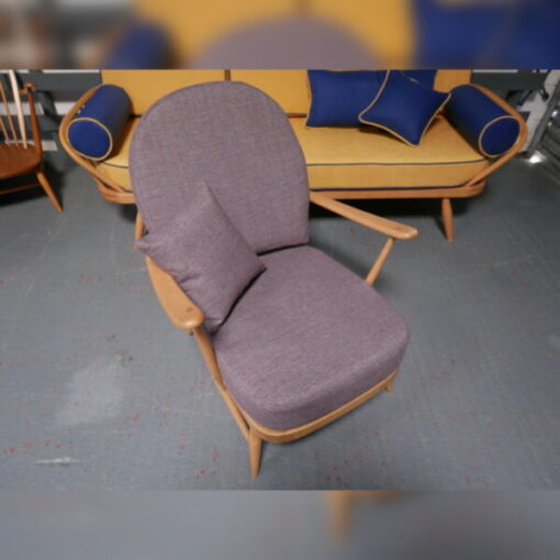 Ercol 203 Seat and Back Cushion in Dark Heather Tweed - Image 2