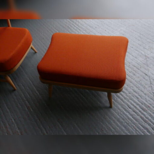Ercol 341 footstool Cushion in Trader Rustta Cotta