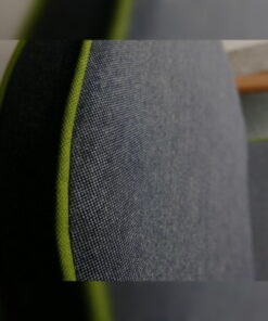 Ercol 203 Seat and Back Cushion in Anderton Grey Complete set of Cushions in Pure Soft Wool  with Lime Piping