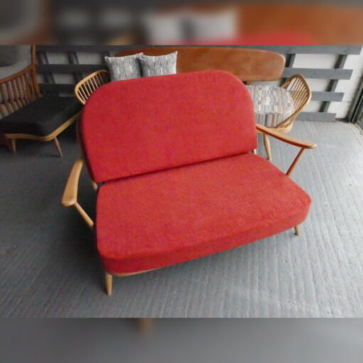 Ercol 203 2 Seater Settee Seat and Back Cushions Galgate Red