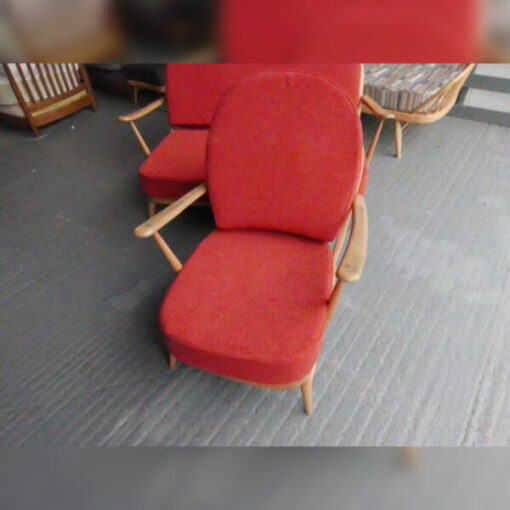 Ercol 203 Seat and Back Cushion in Galgate Red