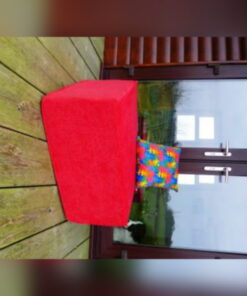 3Fold Foldaway Maxi Mattress 30 inches wide Red