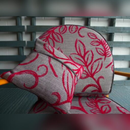 Ercol 203 Seat and Back Cushion in Flora and Fauna with grey piping - Image 6