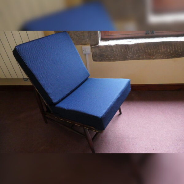 Ercol 427 Seat and Back Cushions 92% Wool Queen's Navy with Press Studs