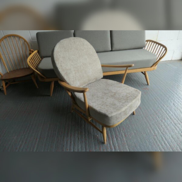 Ercol 203 Seat and Back Cushion in Bright Weave Oat