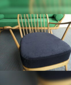 Ercol 203 Seat Cushion only in Ross Fabric Pimlico Crush Navy