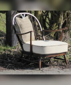 Ercol 203 Seat Cushion in Candlewick with Walnut Piping