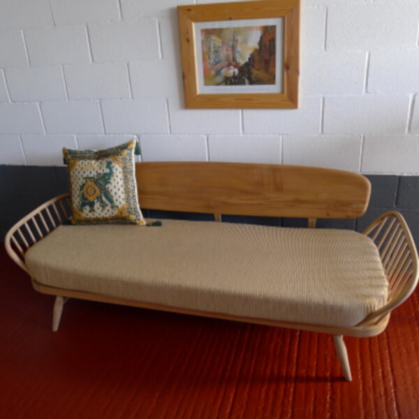 Ercol 355 Studio Couch Complete with foam and Customer's own fabric - Image 6