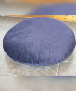 Massive Round Floor Cushion 34in Navy Blue Chenille