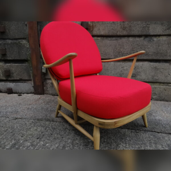 Ercol 203 Seat and Back Cushion in Red Stitch Stitch