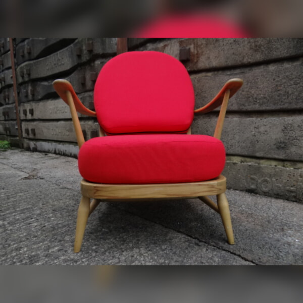 Ercol 203 Seat and Back Cushion in Red Stitch Stitch - Image 2