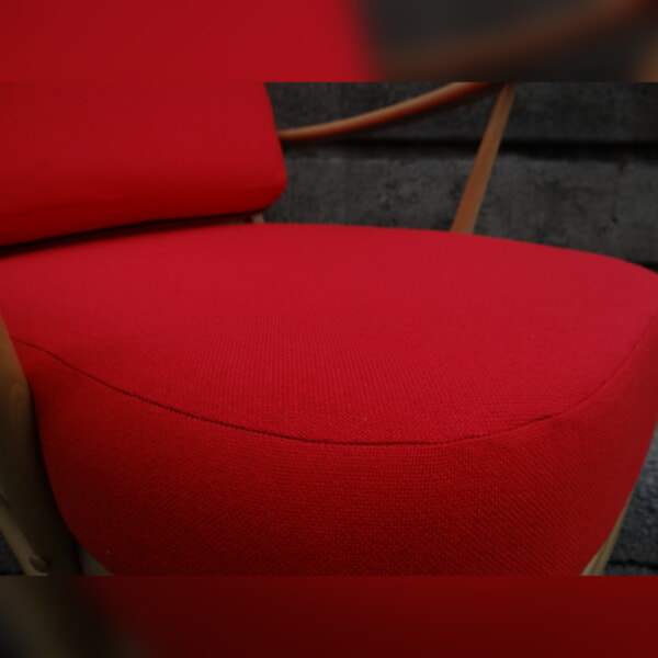 Ercol 203 Seat and Back Cushion in Red Stitch Stitch - Image 4