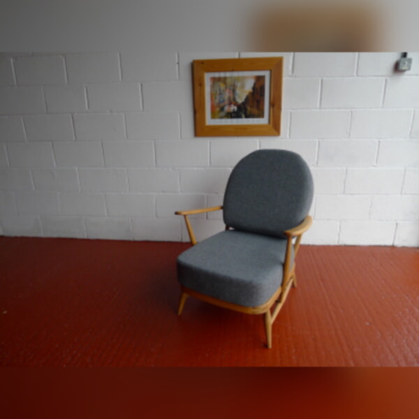 Ercol 203 Seat Cushion in Mid Grey Stitch - Image 2