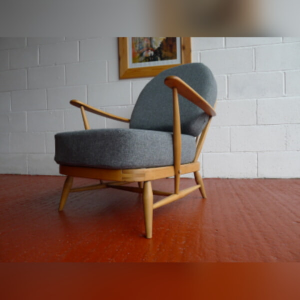 Ercol 203 Seat Cushion in Mid Grey Stitch - Image 5