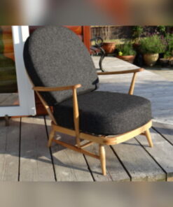 Ercol 203 Seat and Back Cushion in Charcoal Grey Stitch from Camira