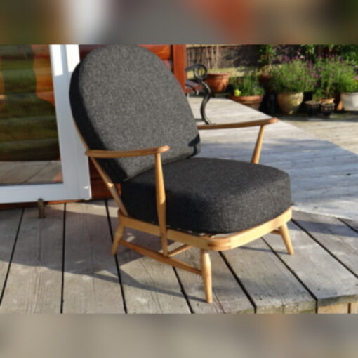 Ercol 203 Seat and Back Cushion in Charcoal Grey Stitch from Camira
