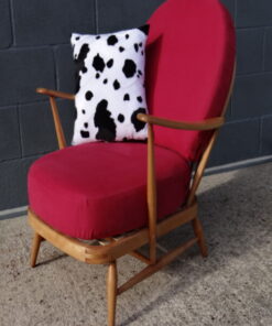 Ercol 203 Seat Cushion in Cerise Red Covers