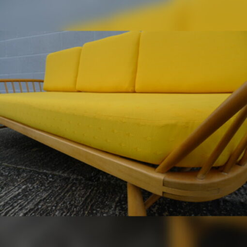 Ercol 355 Studio Couch Daffodil Complete set of Cushions and Covers - Image 2
