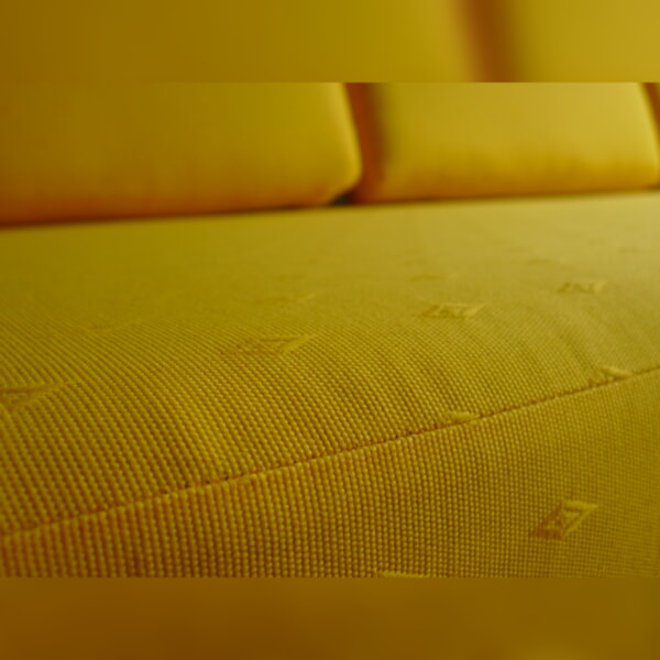 Ercol 355 Studio Couch Daffodil Complete set of Cushions and Covers - Image 7