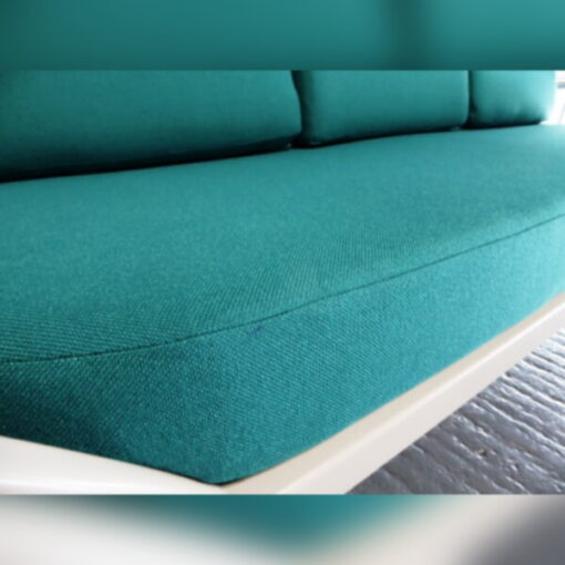 Ercol 355 Studio Couch Turkis Teal Complete set of Cushions and Covers - Image 5
