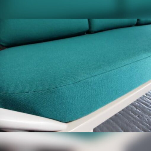 Ercol 355 Studio Couch Turkis Teal Complete set of Cushions and Covers - Image 6