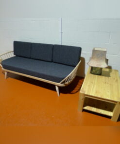 Ercol 355 Studio Couch Charcoal Stitch Complete set of Cushions