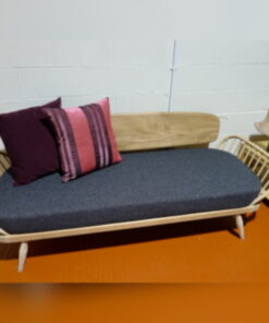 Ercol 355 Studio Couch Charcoal Stitch Mattress and Cover