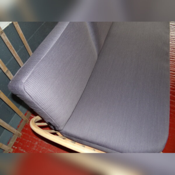 Ercol 355 Studio Couch Mattress and Cover in Dog Tooth Grey - Image 2