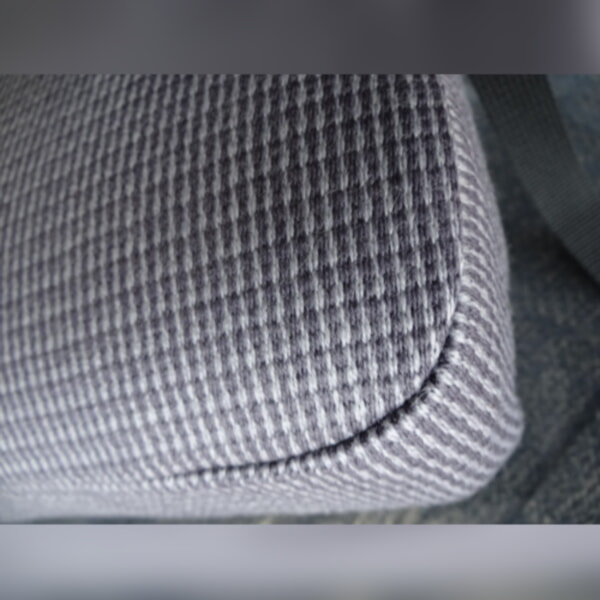 Ercol 355 Studio Couch Mattress and Cover in Dog Tooth Grey - Image 5