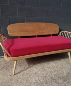 Ercol 355 Studio Couch Mattress and Cover in Cerise Red