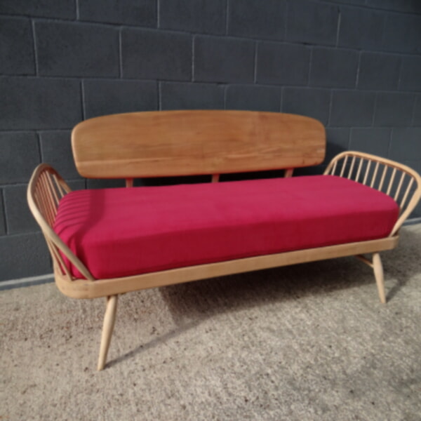 Ercol 355 Studio Couch Mattress and Cover in Cerise Red