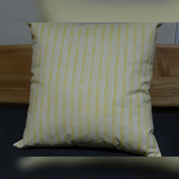 Massive Floor Cushion 36 x 36 inches Yellow Multi Stripe - Image 3