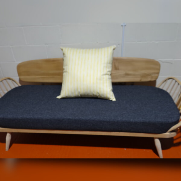 Massive Floor Cushion 36 x 36 inches Yellow Multi Stripe - Image 4