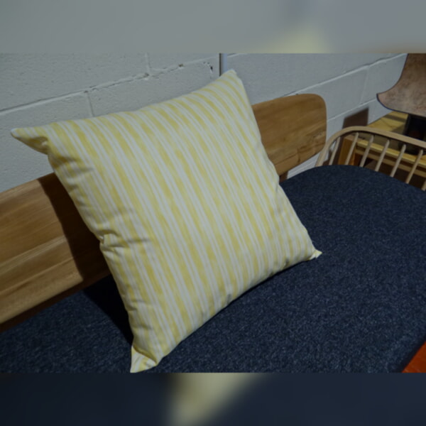 Massive Floor Cushion 36 x 36 inches Yellow Multi Stripe - Image 6