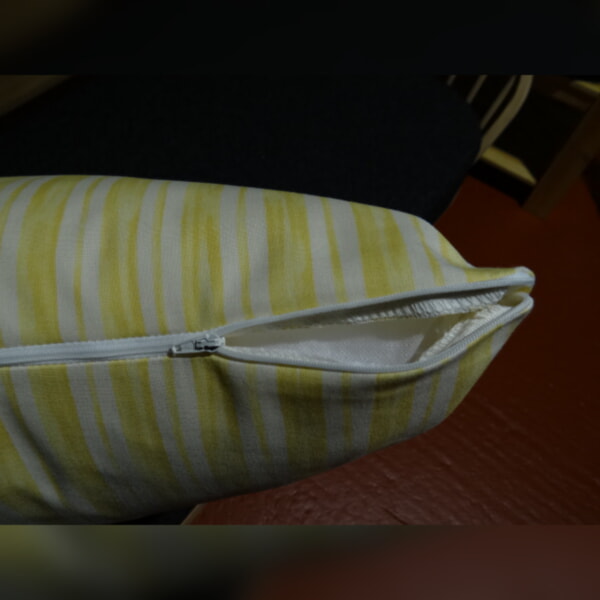 Massive Floor Cushion 36 x 36 inches Yellow Multi Stripe - Image 8