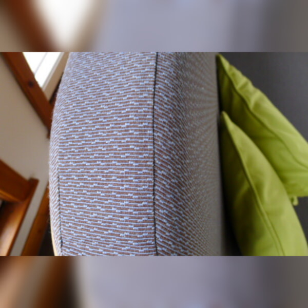 Ercol 203 3 Seater Mattress in Grey/Blue Hatch - Image 5