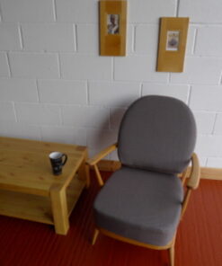 Ercol 203 Seat & Back Cushions in Grey Woolen Fabric
