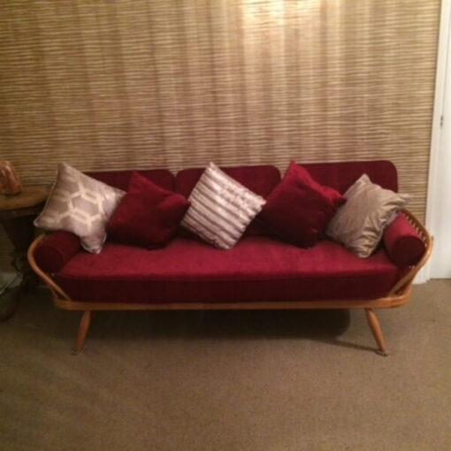 Ercol 355 Studio Couch Ross Fabrics Pimlico Complete set of Cushions and Covers