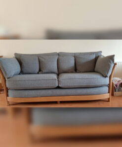 Renaissance Low Back Model  Settee & Chair Cushions in our mid grey stitch
