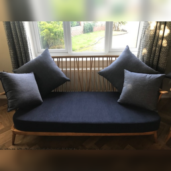 Ercol 203 2 Seater Seat Cushion in Transept Blue