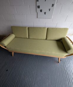 Ercol Daybed- Studio Couch cushions only in our Lime Weave + bolsters (Copy)
