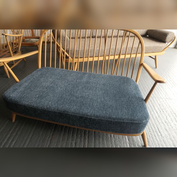 Ercol 203 2 seater seat only, out to Ashcott in our Cornish Blue