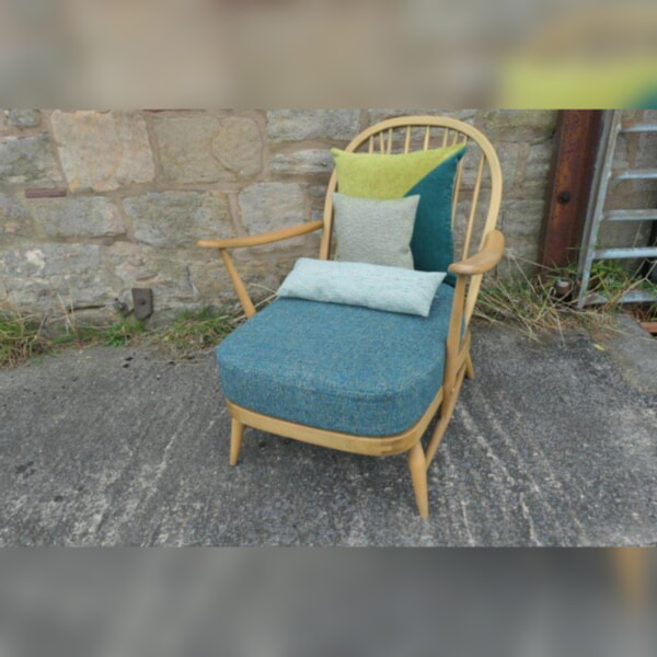 Ercol 203 Chair in Cristina Marrone Ferrara FER 2446 Hedgerow
