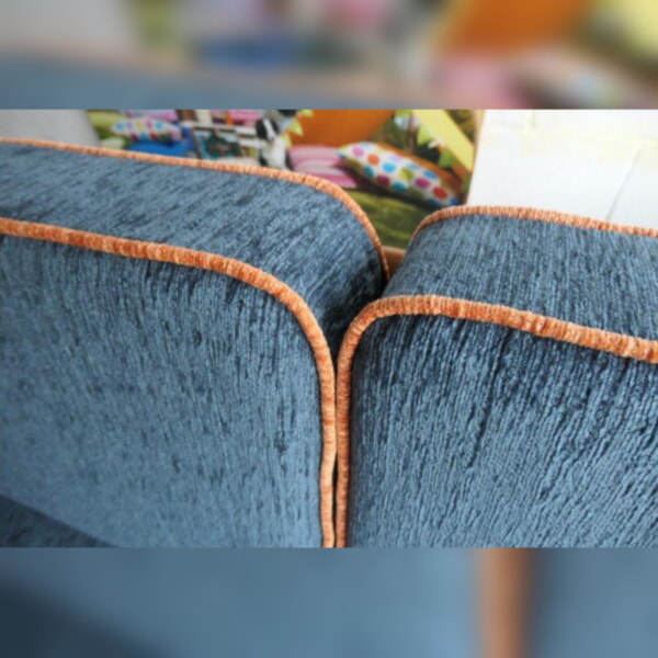 Ercol 355 in  Ross Fabric's Fabulous Carnaby Flame Blue