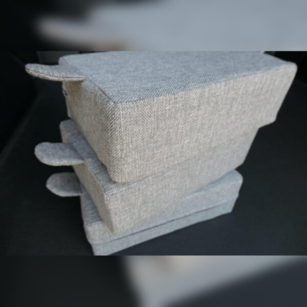 Church Kneelers out 2nd June in our Lewis Grey Fantastic Fabric