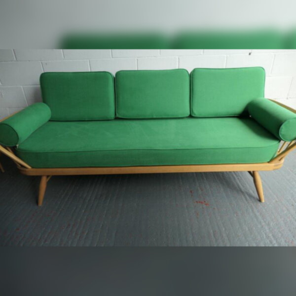 Customer's own fabric. Vivid Green