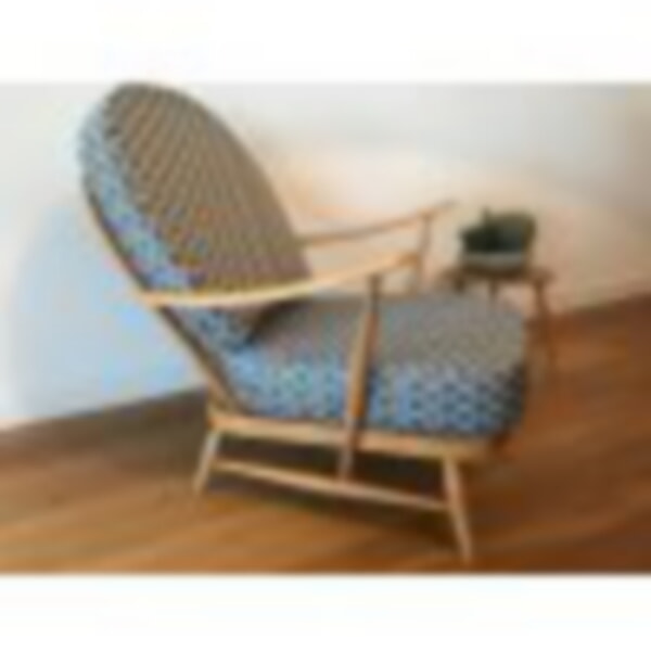 Geometric Treales fabric, looking good.